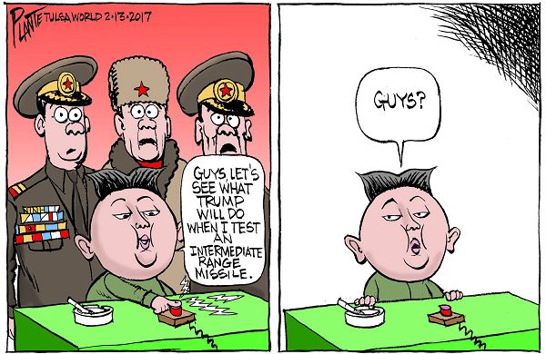 Bruce Plante Cartoon Trump And North Korea News